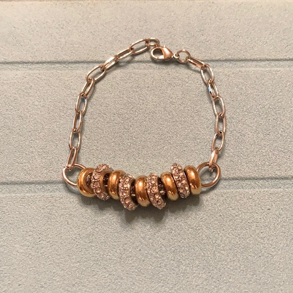 Silver and gold tone bracelet - Picture 1 of 4
